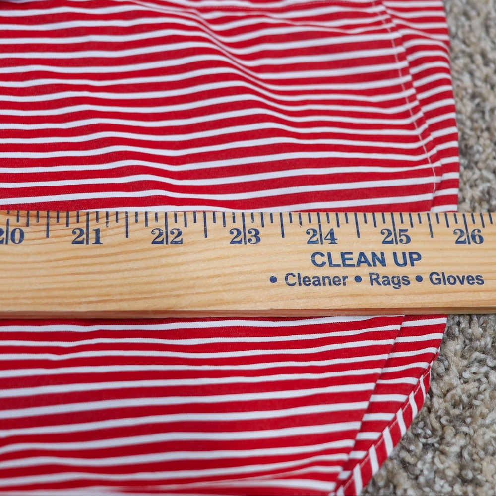 Ralph Lauren Red and White Striped Button-Down Shirt SLIM FIT - Picture 9 of 13
